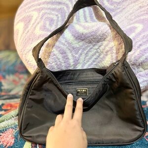 Prada Elegant Black Shoulder Bag